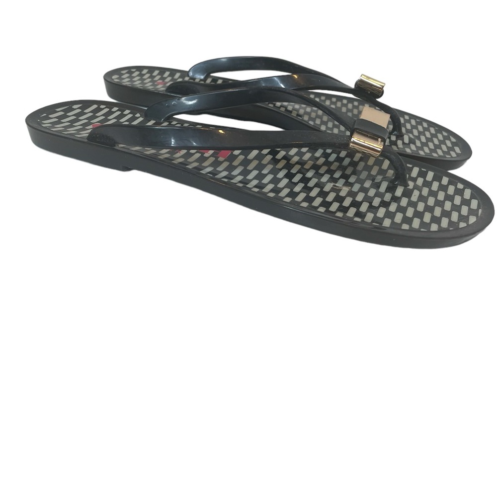 Coach NewYork ‘Landon’ Black Jelly Flip Flops - 6B Perfect for Spring Break! - Picture 2 of 8